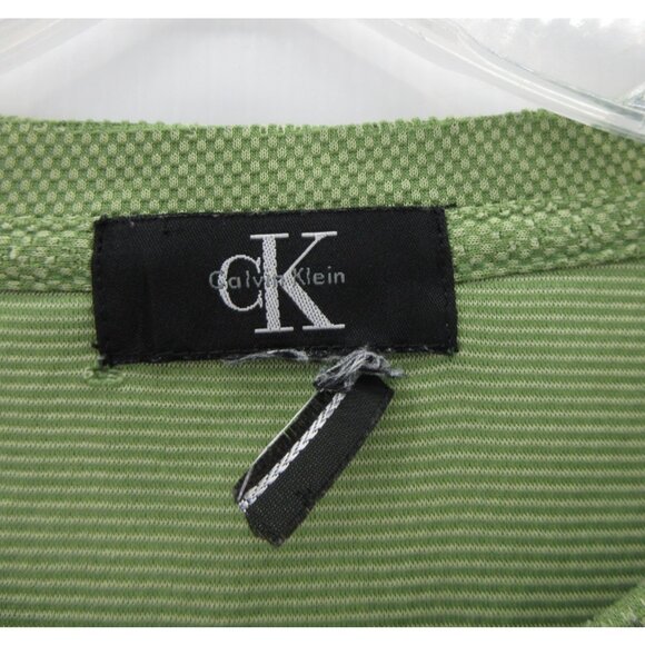 VINTAGE Calvin Klein Shirt XL Pullover T Tee Crewneck Textured Y2K - Picture 9 of 10